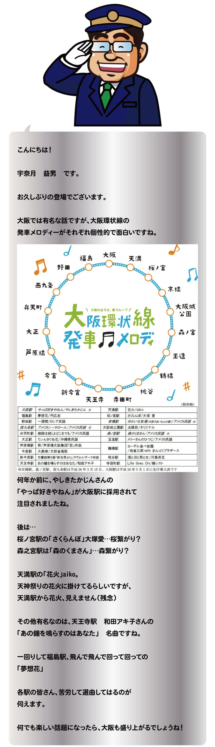 【第90回】大阪環状線メロディ